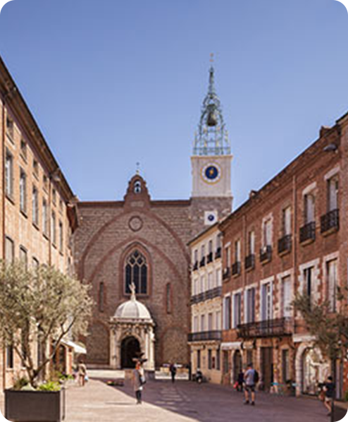 Plaça de la catedral de Perpinyà