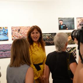 Laura Borràs i Roser Vilallonga a Sant Lluc