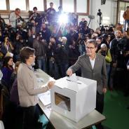 President Artur Mas votes on November 9, 2014 (Jordi Play)